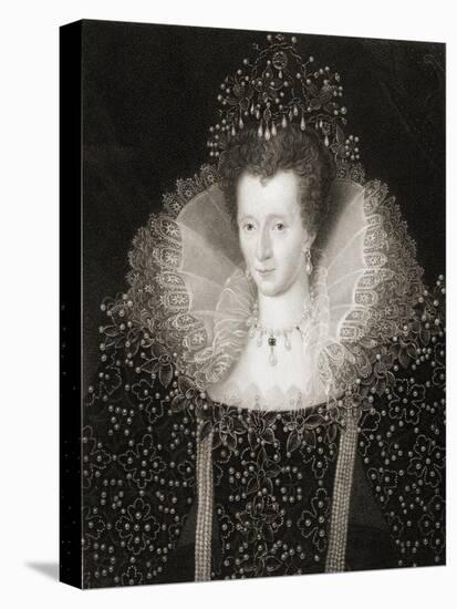 Queen Elizabeth I (1533-1603) from 'Gallery of Portraits', Published in 1833-null-Premier Image Canvas