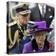 Queen Elizabeth II and Prince Philip Arrive for Remembrance Day Service, Westminster Abbey, London-null-Premier Image Canvas