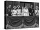 Queen Elizabeth II Wedding, family group on balcony-Associated Newspapers-Stretched Canvas