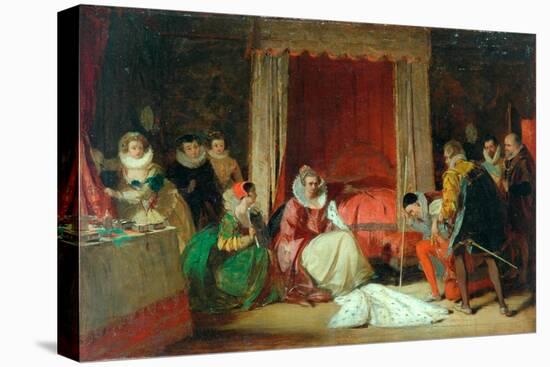 Queen Elizabeth In A Rage (oil on canvas, re-lined-Augustus Leopold Egg-Premier Image Canvas