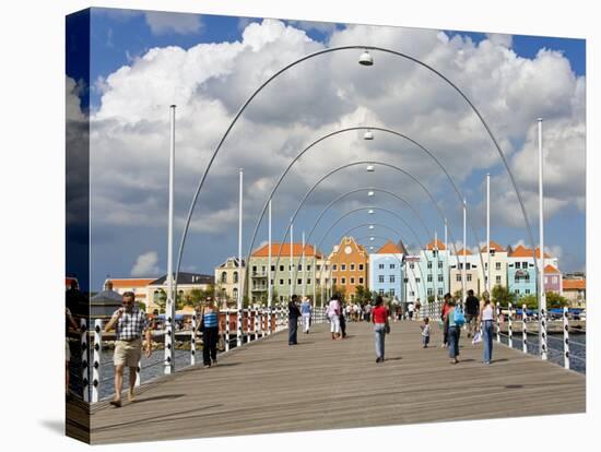 Queen Emma Bridge, Willemstad, Curacao, Netherlands Antilles, West Indies, Caribbean-Richard Cummins-Premier Image Canvas