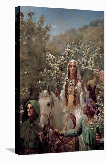 Queen Guinevere's Maying, C.1897 (Oil on Canvas)-John Collier-Premier Image Canvas