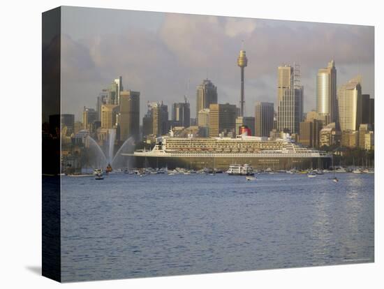 Queen Mary 2 on Maiden Voyage Arriving in Sydney Harbour, New South Wales, Australia-Mark Mawson-Premier Image Canvas