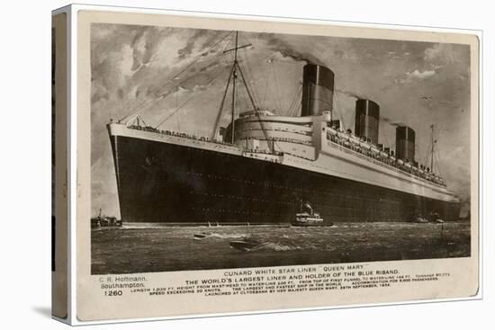 'Queen Mary' Ocean Liner-null-Stretched Canvas