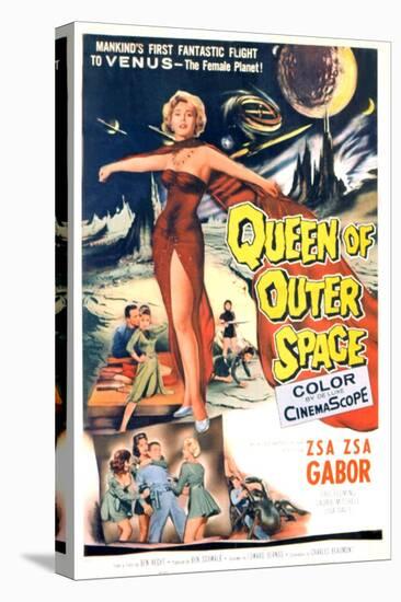 Queen of Outer Space, Zsa Zsa Gabor, 1958-null-Stretched Canvas