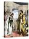 Queen of Sheba Greeted by King Solomon-null-Premier Image Canvas