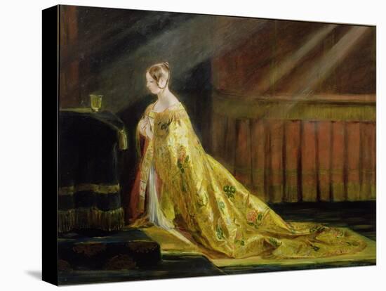Queen Victoria in Her Coronation Robe, 1838-Charles Robert Leslie-Premier Image Canvas