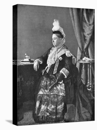 Queen Victoria in the Dress She Wore at Her Golden Jubilee Service, 1887-Hughes & Mullins-Premier Image Canvas
