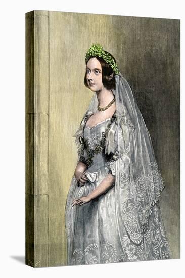 Queen Victoria on Her Wedding Day-null-Premier Image Canvas