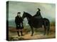 Queen Victoria on Horseback with John Brown (Oil on Canvas)-Charles Burton Barber-Premier Image Canvas