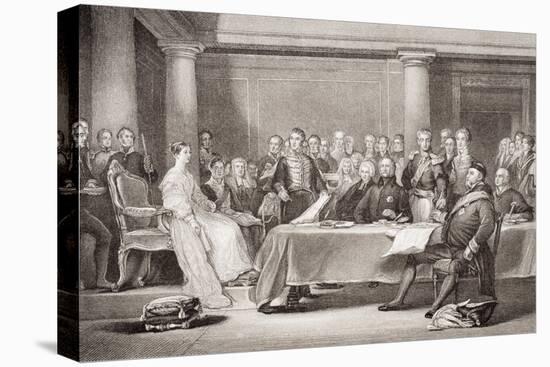 Queen Victoria's First Council, Kensington Palace, 21 June 1837, from 'Illustrations of English…-Sir David Wilkie-Premier Image Canvas