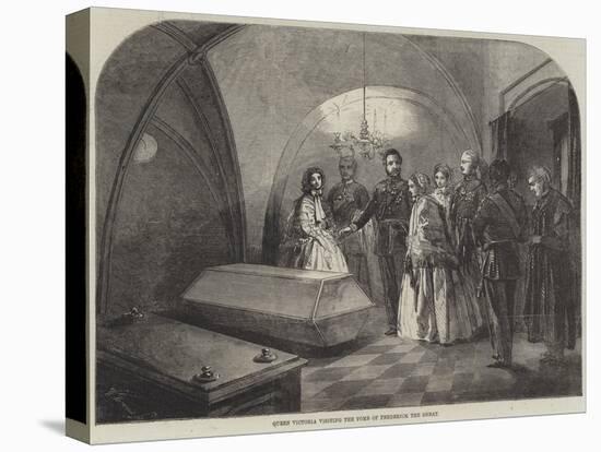 Queen Victoria Visiting the Tomb of Frederick the Great-null-Premier Image Canvas