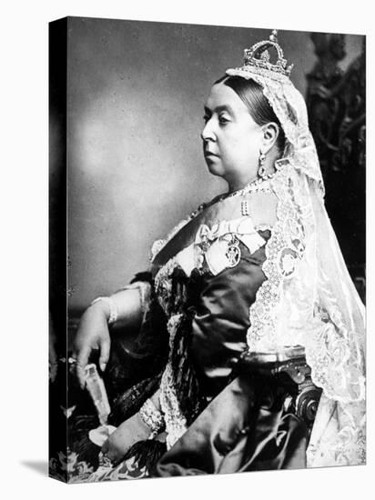 Queen Victoria Wearing the Small Imperial Crown to Mark Her 66th Birthday-null-Premier Image Canvas