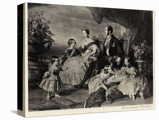 Queen Victoria with Albert and Five Children-null-Premier Image Canvas