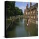 Queens College and Mathematical Bridge, Cambridge, Cambridgeshire, England, United Kingdom, Europe-Roy Rainford-Premier Image Canvas