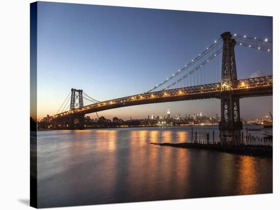 Queensboro Bridge and Manhattan from Brooklyn, NYC-Michel Setboun-Stretched Canvas