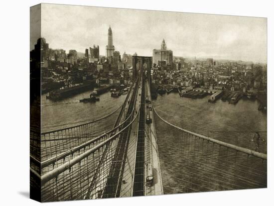 Queensboro Bridge, Long Island, 1935-The Chelsea Collection-Stretched Canvas