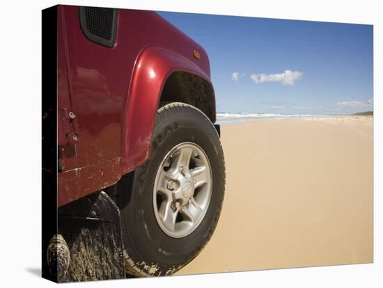 Queensland, Fraser Island, Four Wheel Driving on Sand Highway of Seventy-Five Mile Beach, Australia-Andrew Watson-Premier Image Canvas
