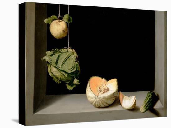 Quince, Cabbage, Melon, and Cucumber, C.1602-Juan Sanchez Cotan-Premier Image Canvas