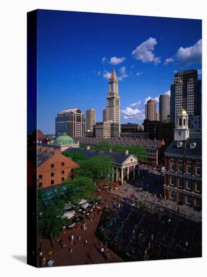 Quincy Market, Boston, MA-Walter Bibikow-Premier Image Canvas