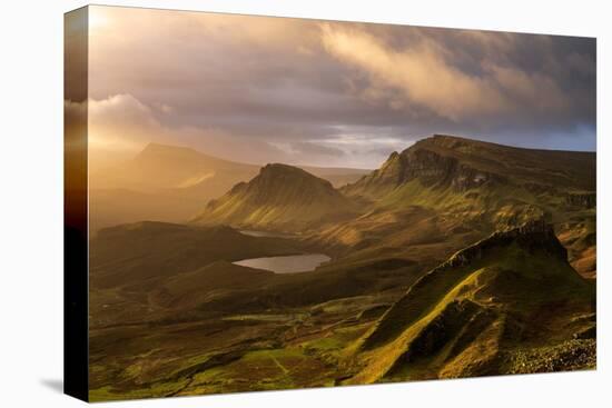 Quiraing in morning light, Isle of Skye, Scotland-Ross Hoddinott-Premier Image Canvas