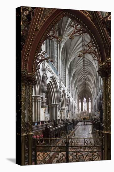 Quire Seen Through the Skidmore Screen, Lichfield Cathedral, Staffordshire, England, United Kingdom-Nick Servian-Premier Image Canvas