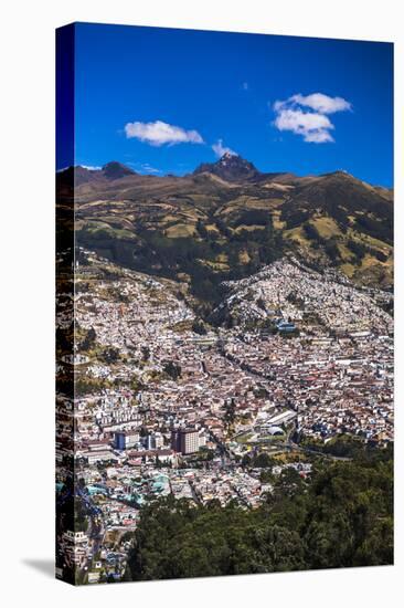 Quito, with Pichincha Volcano in the Background, Ecuador, South America-Matthew Williams-Ellis-Premier Image Canvas