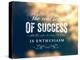 Quote Typographical Poster, Vector Design. The Real Secret of Success is Enthusiasm. Smooth Blurr-Ozerina Anna-Stretched Canvas