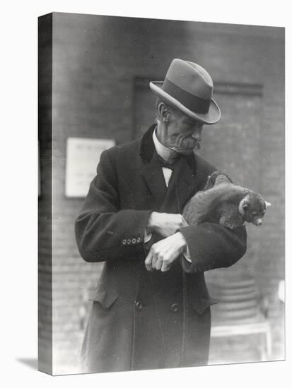 R. I. Pocock with a Kinkajou-Frederick William Bond-Premier Image Canvas