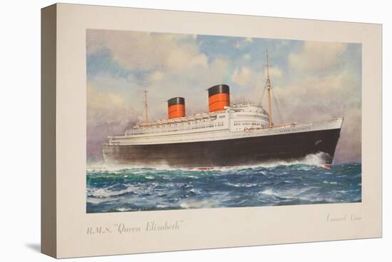 R.M.S. Queen Elizabeth Poster-Charles E. Turner-Premier Image Canvas