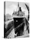 R.M.S. 'Queen Mary' in Dry Dock, Southampton, April 1936-null-Premier Image Canvas