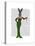 Rabbit Green Dress-Fab Funky-Stretched Canvas