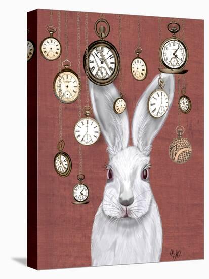 Rabbit Time-Fab Funky-Stretched Canvas