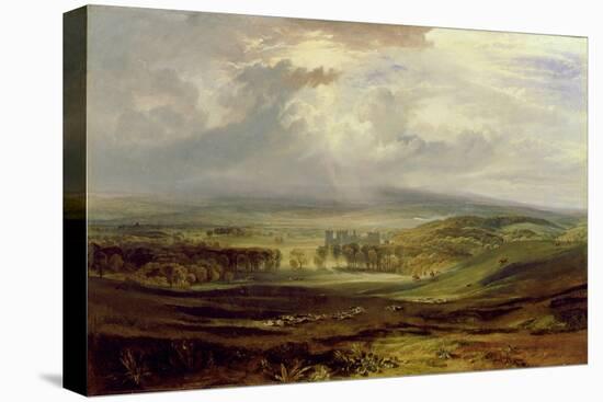 Raby Castle, the Seat of the Earl of Darlington, 1817 (Oil on Canvas)-Joseph Mallord William Turner-Premier Image Canvas