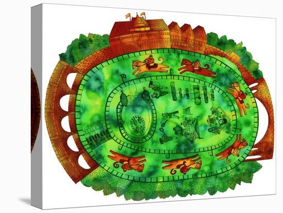 Racecourse, 1998-Julie Nicholls-Premier Image Canvas