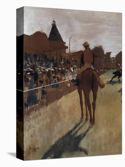 Racehorses at the Grandstand, c.1866-Edgar Degas-Premier Image Canvas