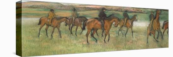 Racehorses (Pastel)-Edgar Degas-Premier Image Canvas