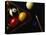 Rack of Pool Balls with Chalk and Cue-Ernie Friedlander-Premier Image Canvas