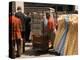 Racks of Dresses Steered by Pushboys in the Garment District-Walter Sanders-Premier Image Canvas