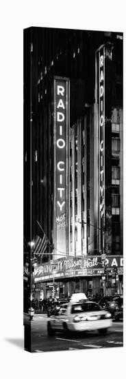 Radio City Music Hall and Yellow Cab by Night, Manhattan, Times Square, New York City-Philippe Hugonnard-Premier Image Canvas