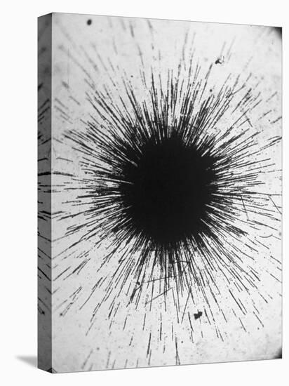 Radioactivity of Radium is Revealed by a Tiny Speck Showing the Tracks of Particles Emitted-Fritz Goro-Premier Image Canvas