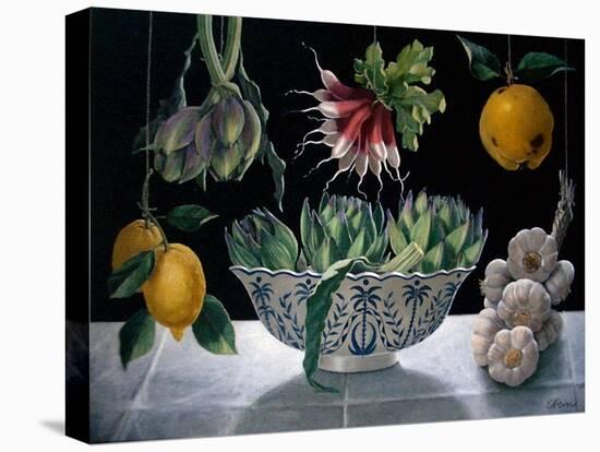 Radishes, Artichokes and Garlic-ELEANOR FEIN-Premier Image Canvas