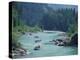 Rafters Along the Middle Fork of the Flathead River, Glacier National Park, Montana, USA-Jamie & Judy Wild-Premier Image Canvas