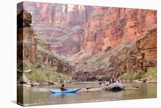 Rafters and Cliffs, Grand Canyon National Park, Arizona, USA-Matt Freedman-Premier Image Canvas