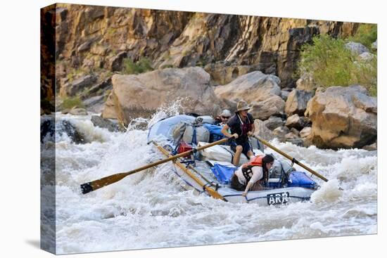 Rafters Going Through Rapids, Grand Canyon National Park, Arizona, USA-Matt Freedman-Premier Image Canvas