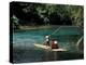 Rafting on the Martha Brae River, Jamaica, Caribbean-Greg Johnston-Premier Image Canvas