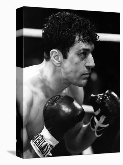 Raging Bull by Martin Scorsese with Robert by Niro, 1980 (b/w photo)-null-Stretched Canvas