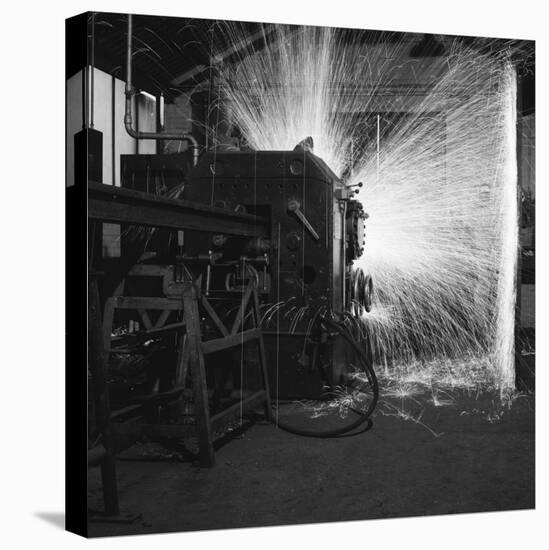 Rail Butt Welding - the Sparks Fly-Heinz Zinram-Premier Image Canvas