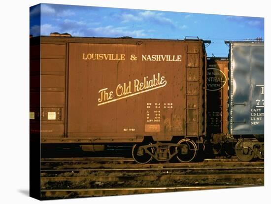 Railroad Box Cars, One with Logo of Louisville and Nashville Railroad and Name "The Old Reliable"-Walker Evans-Premier Image Canvas