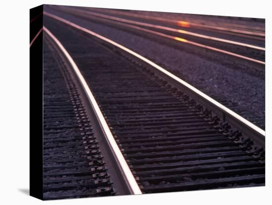 Railroad Tracks-Mitch Diamond-Premier Image Canvas